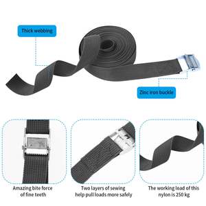 1.5 \ "X 6 'ağır motosiklet ATV kam kilidi kravat askısı kiti Polyester çelik cırcır kaldırma kargo kontrolü için lastik S kanca - Product Image 6