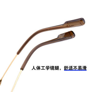 Monture de lunettes carrée Guoda Optics 8049, branches en titane, monture complète, verres en résine, anti-reflet, unisexe - Product Image 5