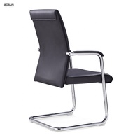 Chaise de bureau de direction en cuir PU, chaise de salle d'attente, chaise pivotante pour manager, chaise d'invité