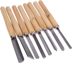 8pcs thợ mộc khắc đục Set gỗ chuyển công cụ cho chế biến gỗ nóng bán 65Mn thép OEM gỗ thủ công công cụ sồi xử lý - Product Image 1