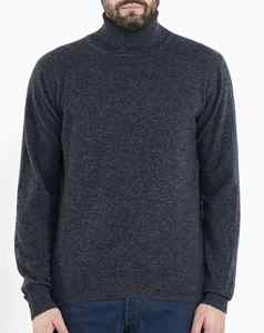 Suéter de cuello alto con logotipo personalizado de producto éxito de ventas suéter de hombre de Cachemira de lana merina gruesa - Product Image 6