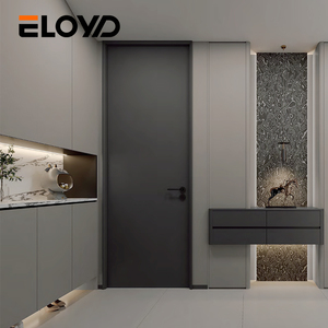 <span class=keywords><strong>Porte</strong></span> intérieure moderne en aluminium Eloyd, étanche, en bois massif, pour entrée principale, garantie 5 ans, finition pour maisons - Product Image 1