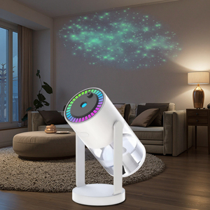 جهاز تنقية الهواء الفاخر المحمول بالموجات فوق الصوتية 7 ألوان LED الإسقاط المرصع بالنقع - Product Image 2