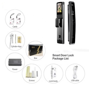 Manufacturer Price Fully Automatic Digital Lock <b>Wifi</b> <b>Camera</b> 3D Face Recognition Biometric Fingerprint <b>Smart</b> Door Lock XF06 FACE - Product Image 2