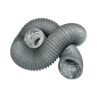 Tuyau d'air rétractable en PVC et aluminium de 6 mètres, flexible et composite, pour raccords de fumée et de ventilation