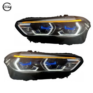 X5 <span class=keywords><strong>X6</strong></span> fari per <span class=keywords><strong>BMW</strong></span> X5 <span class=keywords><strong>X6</strong></span> F15 <span class=keywords><strong>F16</strong></span> vecchio per nuovo a G05 G06 F95 F96 fari Laser blu luce frontale - Product Image 1