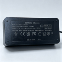 Chargeur de vélo électrique 54,6V 2A avec connecteur XLR pour batterie lithium 48V, certifié UL CE, 100-240V pour vélo électrique, scooter