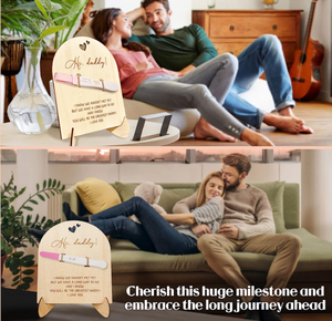 Idées d'annonce <span class=keywords><strong>de</strong></span> bébé mignon pour papa grossesse révéler au mari sculpté gravure annonce surprise <span class=keywords><strong>de</strong></span> grossesse - Product Image 5