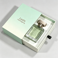 Boîte à tiroir rigide de conception personnalisée, boîte-cadeau de luxe en carton rigide pour flacon de parfum, soin de la peau, sérum en verre, avec fermeture à tiroir et insert en EVA