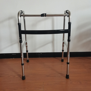 הליכון מתקפל על גלגלים איכותי לקשישים, הליכון בעל ארבע רגליים מנירוסטה לנכים - Product Image 5