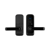 Serrure de porte intelligente numérique de haute qualité avec contrôle Tuya/TTlock, compatible avec les portes en bois et en acier, stockage sur carte mémoire