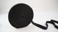Bande élastique tissée mercerisée 2,5 cm, toucher ferme, en stock, plusieurs tailles et personnalisable pour vêtements et pantalons