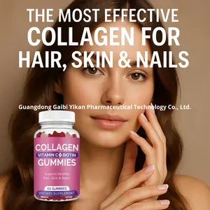 Özelleştirilmiş kollajen ve biyotin ayı Gummies-yetişkin güzellik ürünü cilt parlatma için şişe başına 60 sakızlı şeker - Product Image 4