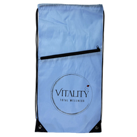 Sacs à dos à cordon de serrage promotionnels de voyage imperméables avec logo personnalisé, polyester 210D, chaussures, gym, sport, sacs à cordon de serrage