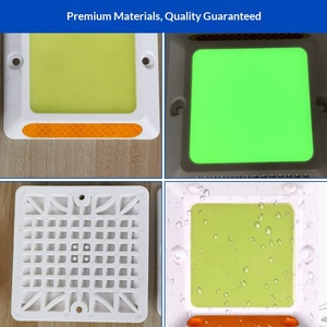 مسامير تباطؤ مصنوعة من البلاستيك ABS غير عاكسة للضوء، مستديرة ومربعة، تُثبت في الأرض، إنتاج مباشر من المصنع - Product Image 4