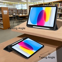 Étui pour iPad en cuir PU antichoc personnalisé pour les écoles - Housse de tablette éducative avec porte-crayon pour les étudiants, approvisionnement en gros