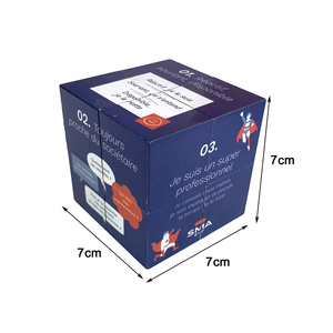 <span class=keywords><strong>Cube</strong></span> Magique Pliant Carré Magnétique Personnalisé OEM, Jouet Puzzle Publicitaire Imprimé <span class=keywords><strong>Photo</strong></span> 7cm, Forme Géométrique Changeante - Product Image 5