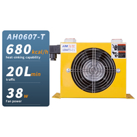 Radiateur d'huile hydraulique en aluminium refroidi par air AH0607T, échangeur de chaleur, refroidisseur d'huile hydraulique avec ventilateur