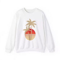 Sweat-shirt à col rond personnalisé de haute qualité, style vintage décontracté, avec logo imprimé sur mesure pour homme