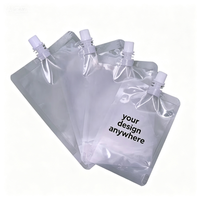 Pochette à bec verseur résistante à la chaleur, en PE de qualité alimentaire, imprimée sur mesure, pour emballage de liquides alimentaires (aliments pour bébés, lait, soupe, pâte de curry)