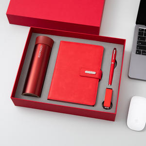 ชุดของขวัญธุรกิจสุดหรูแบบออลอินวัน สมุดบันทึก ร่ม ปากกา พวงกุญแจ-เย็บเข้าด้วยกันในกล่องของขวัญสำหรับองค์กรที่สวยงาม - Product Image 3