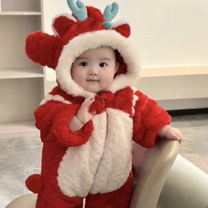 Vêtements de Nouvel An pour bébés, motif <span class=keywords><strong>Dragon</strong></span> Wter, combinaison festive pour bébés, super mignonne - Product Image 1