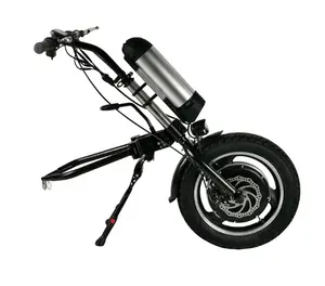 Yüksek tork 24V/36V 250W/350W elektrikli tekerlekli sandalye motor dönüşüm kiti rekabetçi fiyat spor manuel tekerlekli sandalye