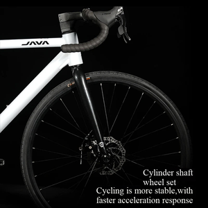 Bicicleta Urbana de Carreras de Carretera de Aleación de Aluminio, 14 Velocidades, Freno de Disco Mecánico de Doble Pistón, Rueda 700C, Modelo Curvo de Alta Resistencia, Hardtail - Product Image 4