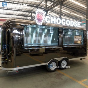 Camion de restauration rapide mobile personnalisé en acier inoxydable pour hot-dogs et barbecue de rue, avec fenêtre de vente, kiosque et cuisine intégrée, fabrication chinoise à prix compétitif - Product Image 1