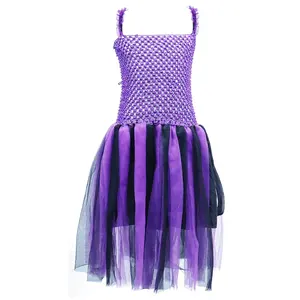 Kids Girls Witch Costume Halloween Magic Tutu Dress Cosplay Party Fancy Dress