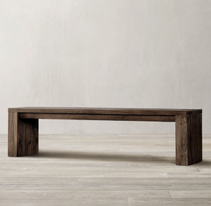 Banc antique français personnalisé Rhoohill avec design traditionnel en bois massif pour chambre à coucher, banc-tabouret de chambre - Product Image 5