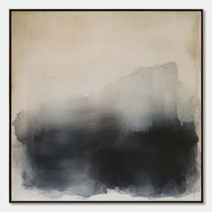 Peinture à l'huile abstraite minimalistes aux tons neutres Dusk Shadows, art mural abstrait, grande décoration moderne pour la maison, la chambre, le salon, l'hôtel - Product Image 5