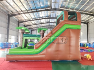 <span class=keywords><strong>Castillo</strong></span> Inflable Comercial con Tobogán de Palmera Tropical, Certificado CE, <span class=keywords><strong>para</strong></span> Niños, Alquiler <span class=keywords><strong>para</strong></span> Eventos al Aire Libre - Product Image 2