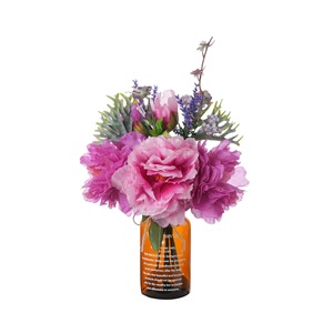 Bouquet de pivoines Hemu, fleurs artificielles roses claires et foncées, décoration de mariage, décoration de la maison - Product Image 5