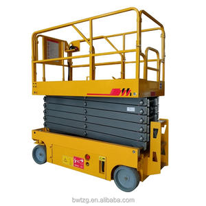 छोटे उठाने वाले प्लेटफॉर्म इलेक्ट्रिक कैंची लिफ्ट 4-18 मीटर हवाई प्लेटफॉर्म स्काईलिफ्ट मोबाइल लिफ्टर मचान हाइड्रोलिक कैंची लिफ्ट - Product Image 1