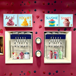 Máquina comercial de helado suave para preparar açaí, máquina vertical de yogur helado de 5 sabores con bomba de aire, certificación ETL/CE - Product Image 1
