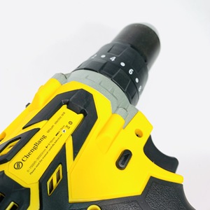 Taladro percutor inalámbrico recargable de litio de alta potencia amarillo, taladro manual sin escobillas de alto torque, destornillador de 13 mm - Product Image 3