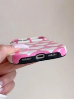 Funda de Teléfono Personalizada con Diseño de Corazón, 2 en 1, TPU y PC, Sublimación Ondulada, Brillante, para iPhone 18, 17, 16, 15, 14, 13, 12 Pro Max