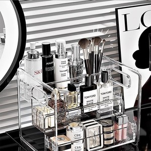 Acrylic Multi Tiered Cosmetic Storage <b>Box</b> With Drawers <b>Makeup</b> Organizer Transparent Desk Holder For Beauty Products - Product Image 1