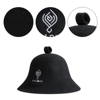 Votre marque, votre style : Chapeau de sauna personnalisé en feutre de laine mérinos, couleurs Pantone pour Banya et Spa Steam