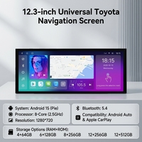 Reproductor Multimedia Android 15 de 12.3 Pulgadas con GPS, Navegación, Estéreo y DVD para Toyota Fortuner 2008-2015
