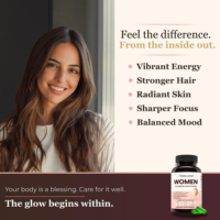 Complément alimentaire quotidien Easy Swallow pour femmes, multivitamines liquides en capsules avec extrait de chardon-Marie pour stimuler l'immunité