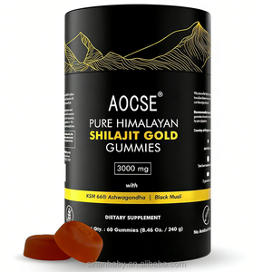 Gummies de Shilajit Pur de l'<span class=keywords><strong>Himalaya</strong></span> et d'Aubergine Ivre d'Afrique du Sud – Complément Alimentaire Herbal Naturel Certifié CGMP Adaptogène - Product Image 2