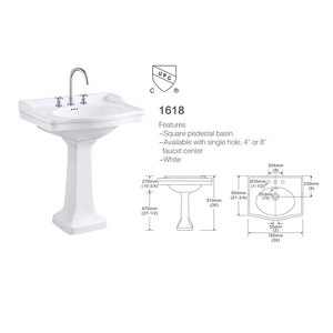 2022 CUPC Ensemble WC et lavabo deux pièces, WC américain à siphon, WC de salle de bain, WC chinois pour filles - Product Image 4