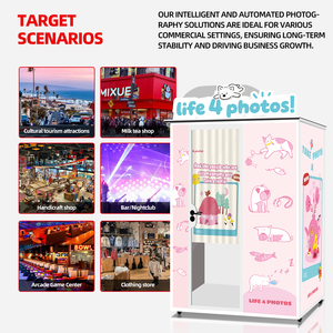 Cabina de <span class=keywords><strong>Fotos</strong></span> Personalizable Todo en Uno, Máquina Expendedora de Impresión Instantánea de <span class=keywords><strong>Fotos</strong></span> Digitales de Autoservicio - Product Image 4