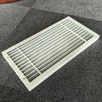 Grille linéaire sans cadre en aluminium à 15 degrés, design graphique pour systèmes CVC modernes commerciaux et résidentiels