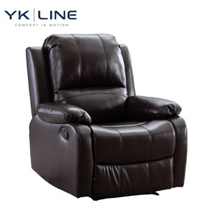Poltrona Reclinabile Elettrica Girevole in Pelle con Funzione Massaggio e Riscaldamento, Ideale per Anziani e Home Theater - Product Image 1