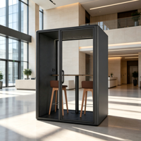 Cabine de réunion insonorisée pour entreprise, mobile, modulaire, acoustique, pour discussion en toute intimité, pour bureau d'entreprise