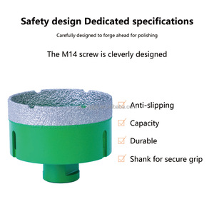<strong>High</strong> <strong>Quality</strong> M14 Green Diamond Hole Opener for Efficient Drilling of Vacuum Brazed Diamond <strong>Core</strong> Drill <strong>Bit</strong> - Product Image 3
