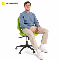 EVERPRETTY Chaises d'étudiant ergonomiques modernes empilables en PP pour mobilier commercial et salles de classe